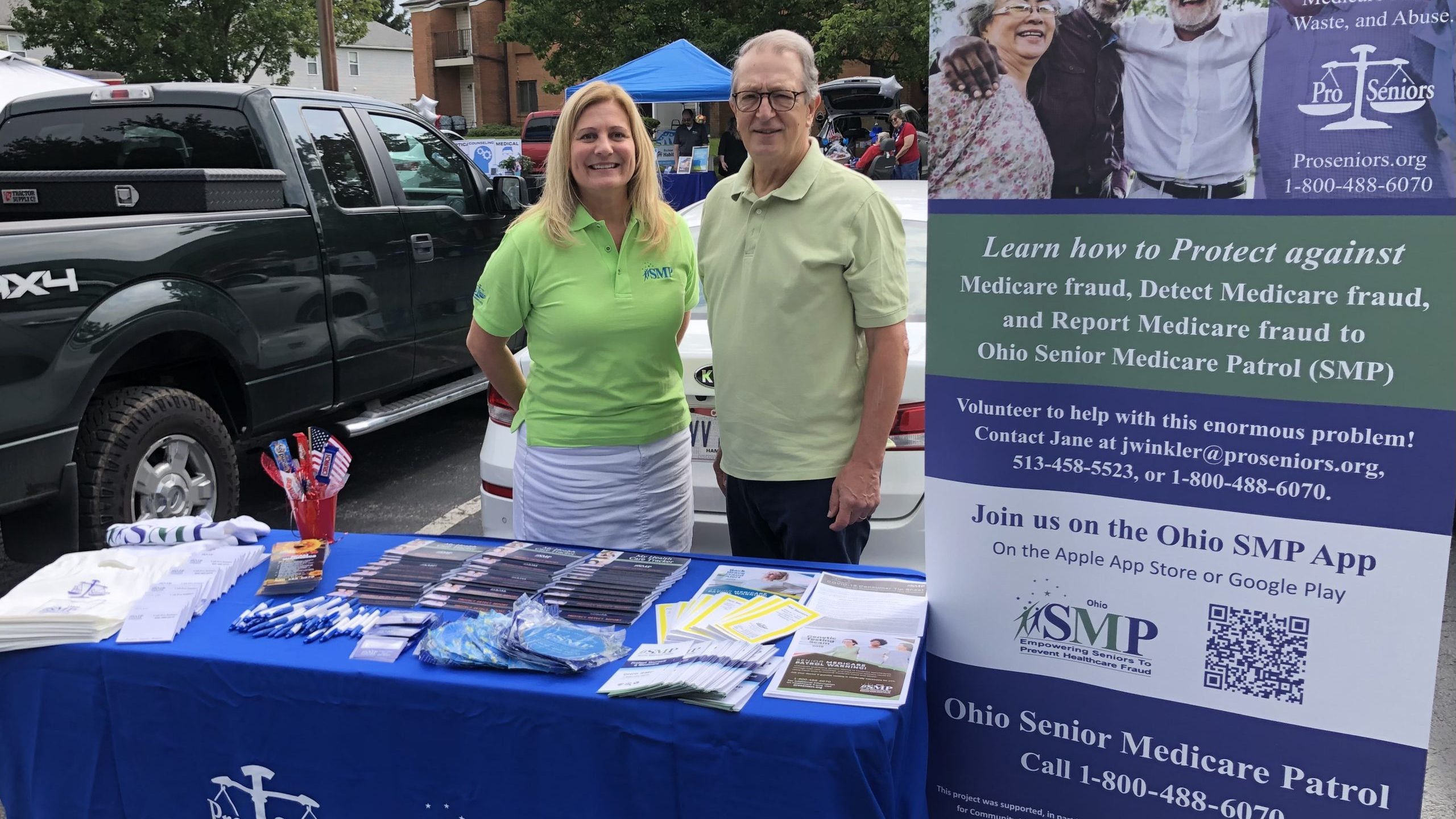 Marion Ohio event.Jeni E and SMP volunteer